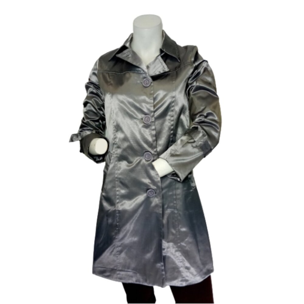 Women Grey Trench Coat